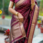 adorned with beautiful Zari work in form of traditional motifs