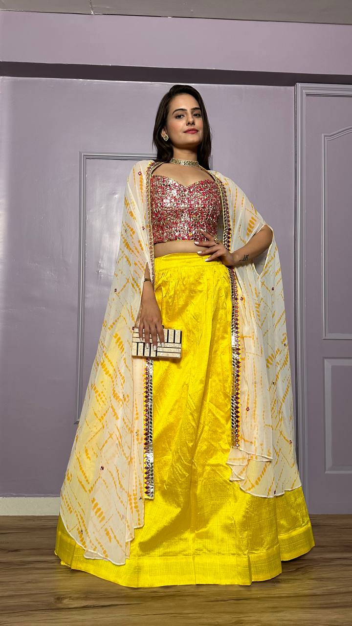 elevate your style with this Stylish Indo western Lehenga set