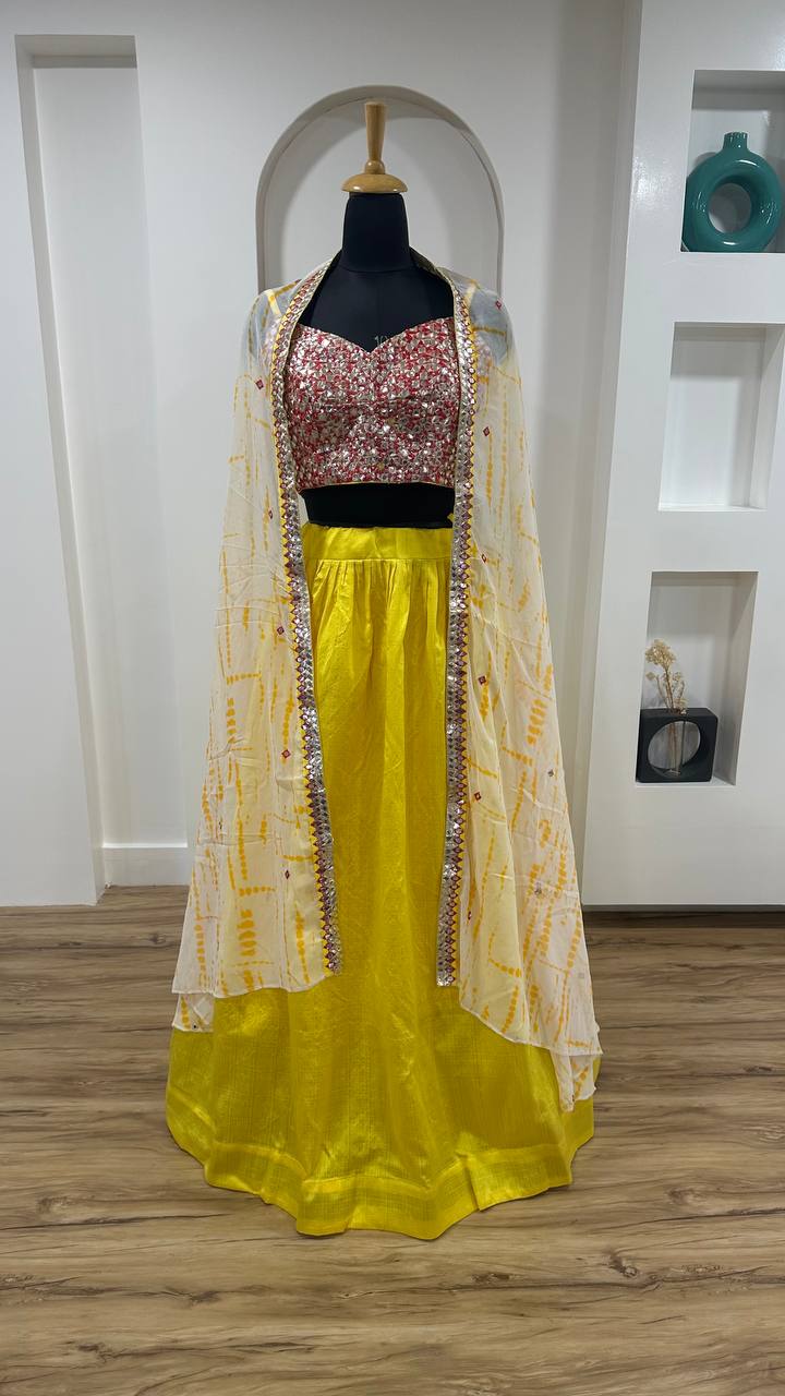 elevate your style with this Stylish Indo western Lehenga set