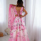 Sehen Sie umwerfend aus in diesem wunderschönen cremefarbenen Lehenga-Set