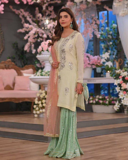 THIS NEWLY LAUNCHED KURTI-SHARARA SET