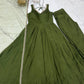 PURE ROMANSILK CHANDERI FABRIC FULLY FLAIR ANARKALI