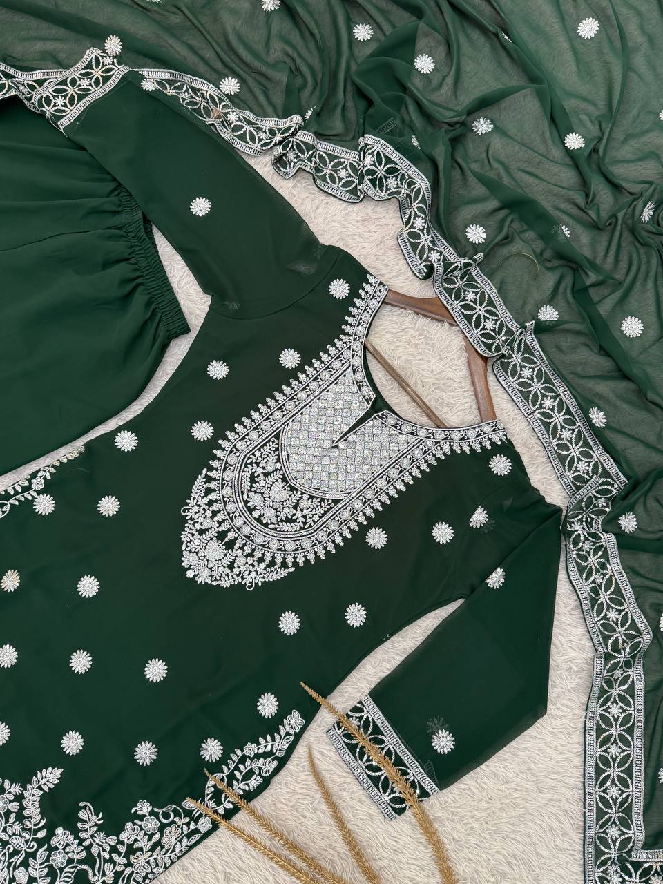 LAUNCHING NEW TRANDING COLLECTION 3 PIECE FANCY KURTI WITH PLAZZO