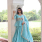 Premium Designer Sequins Embroidered Readymade Lehenga choli Set