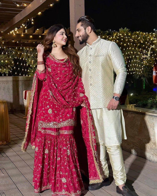 VÊTEMENTS DE COURSE TENDANCE HAUT EN FAUSSE GEORGETTE BRODERIE EN FIL DE COTON