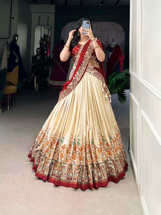 Célébrez le charme de la culture indienne avec ce magnifique ensemble lehenga