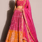 Sehen Sie umwerfend aus in diesem wunderschönen cremefarbenen Lehenga-Set