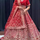 Launching 4 meter flared Faux Georgette Lehenga