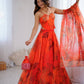 Pure Organza digital printed lehnga