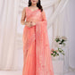 Cocktail Party Wear Twill net Saree