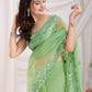 Cocktail Party Wear Twill net Saree