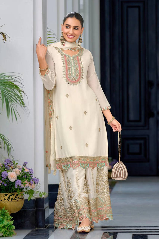 New Designer Party Top Sharara & Dupatta Set