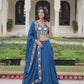 Vichitra Silk With Heavy Sequins & Thread Embroidered work Lehenga