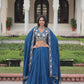 Vichitra Silk With Heavy Sequins & Thread Embroidered work Lehenga