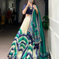 Tasar Silk Tie And Dye Print With Lace Touch Up Lehenga