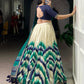 Tasar Silk Tie And Dye Print With Lace Touch Up Lehenga