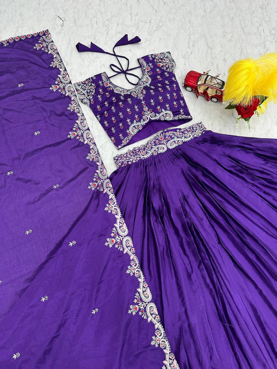 Pure Chinon Launching Festival Lehenga Choli