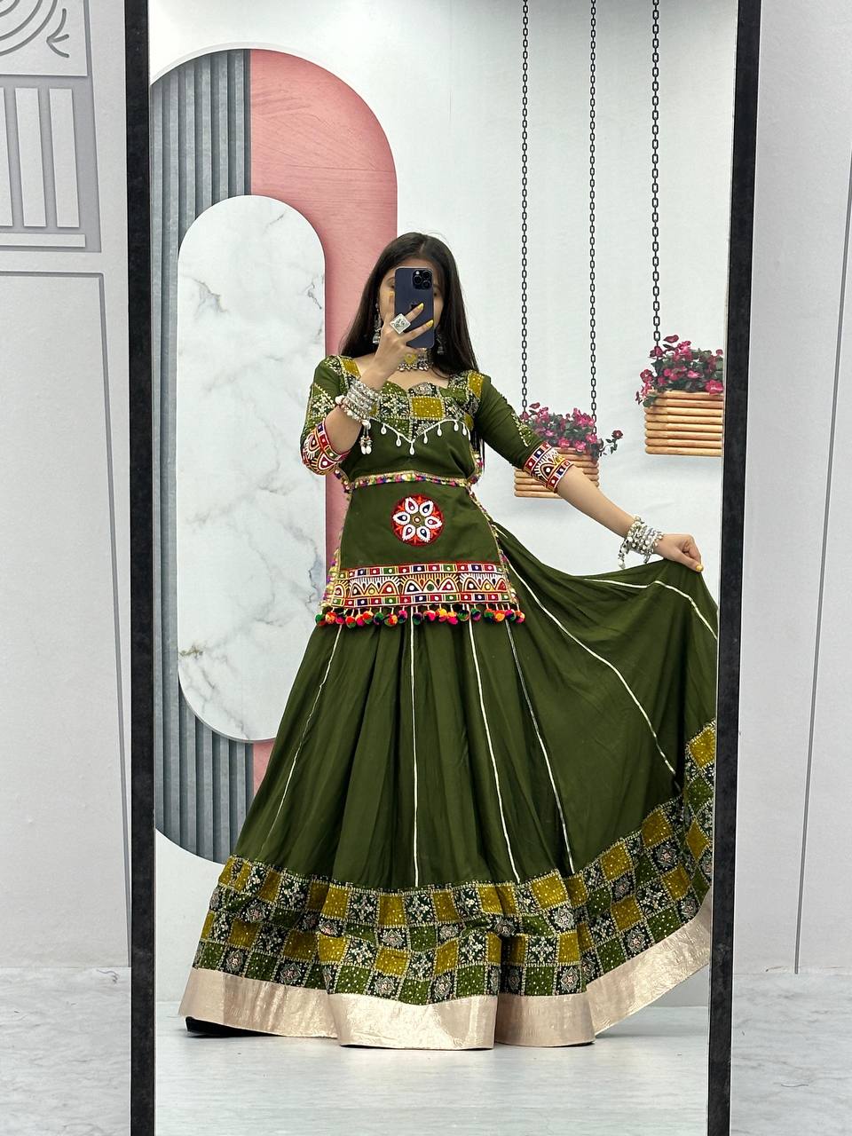 Pure Cotton Launching Navratri Special Lehenga Choli