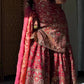 VÊTEMENTS DE COURSE TENDANCE HAUT EN FAUSSE GEORGETTE BRODERIE EN FIL DE COTON