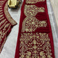 Sehen Sie umwerfend aus in diesem wunderschönen cremefarbenen Lehenga-Set