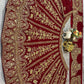 Sehen Sie umwerfend aus in diesem wunderschönen cremefarbenen Lehenga-Set