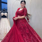 Sehen Sie umwerfend aus in diesem wunderschönen cremefarbenen Lehenga-Set