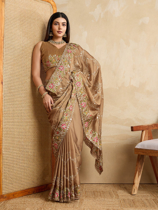 Party Wear Soft Rangoli Silk Saree