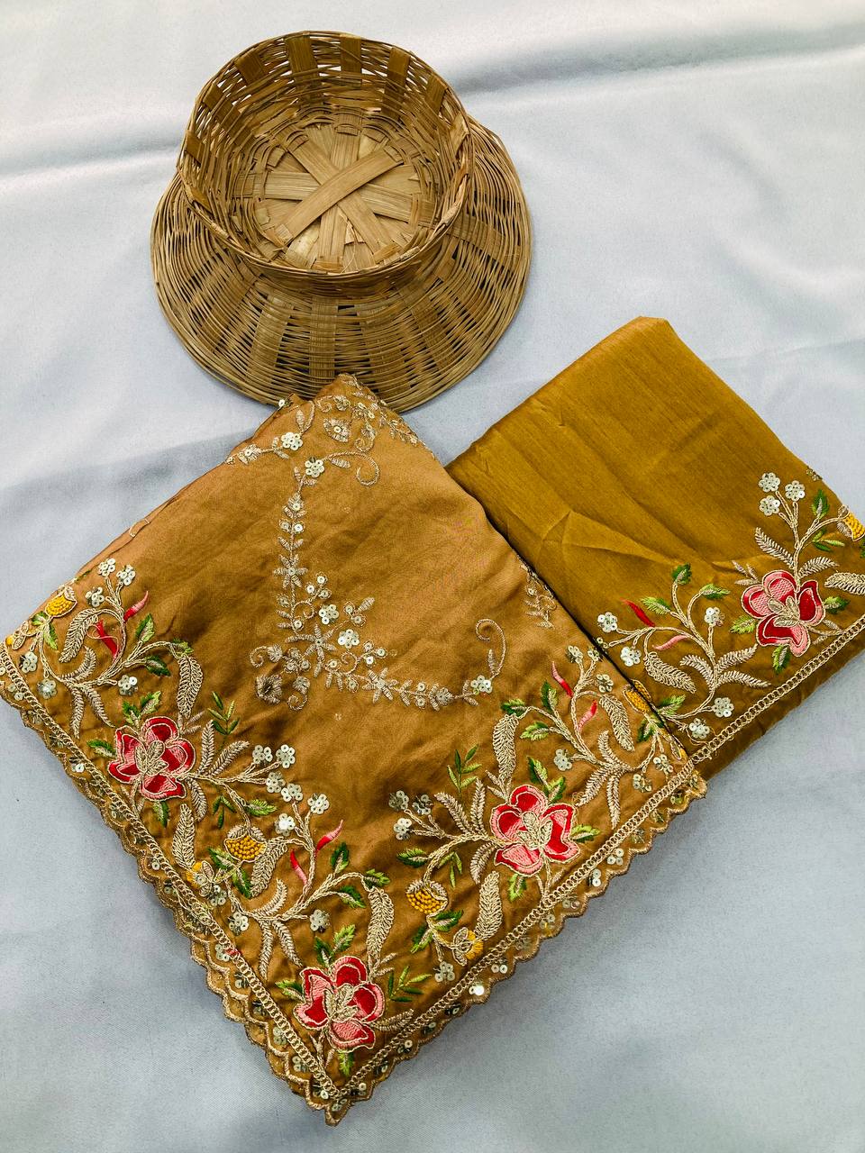 Party Wear Soft Rangoli Silk Saree