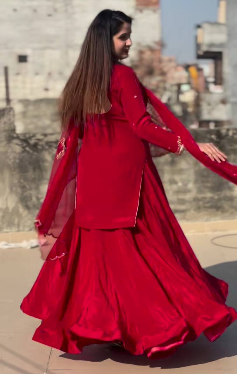 ENSEMBLE DE COSTUME ANARKALI PREMIUM PRÊT À ÊTRE FABRIQUÉ