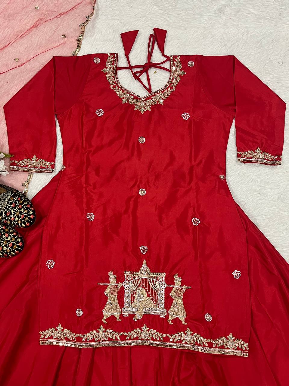 ENSEMBLE DE COSTUME ANARKALI PREMIUM PRÊT À ÊTRE FABRIQUÉ