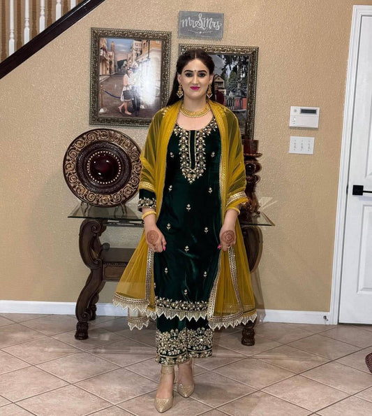 EXCLUSIVE 3 PIECE KURTA PLAZZO PAIR