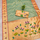 PURE SOFT ZARI KANCHIVRAM TISSUE PAITHANI SILK SAREE