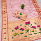 PURE SOFT ZARI KANCHIVRAM TISSUE PAITHANI SILK SAREE