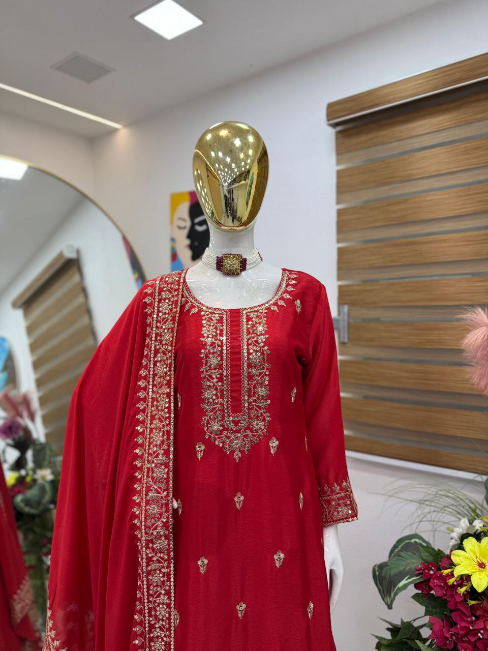 New Designer Party Sharara Suit & Dupatta Set