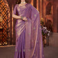 Fandy Satin Silk allover Beautiful Beads & Pipe Hand Work Saree