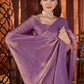 Fandy Satin Silk allover Beautiful Beads & Pipe Hand Work Saree