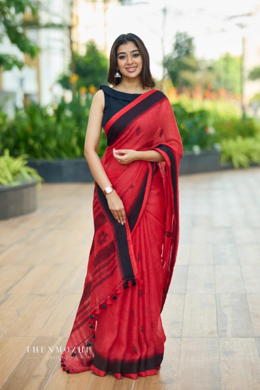 BEAUTIFUL RICH PALLU & JACQUARD WORK ON ALL OVER THE SAREE