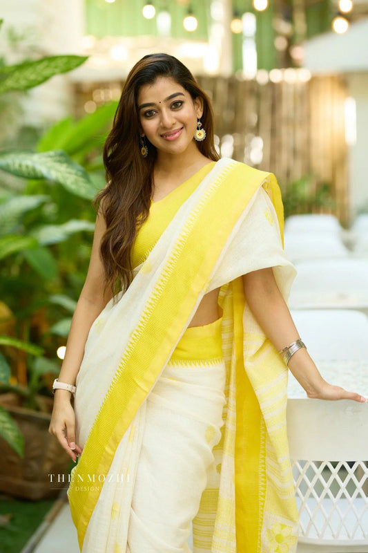 BEAUTIFUL RICH PALLU & JACQUARD WORK ON ALL OVER THE SAREE