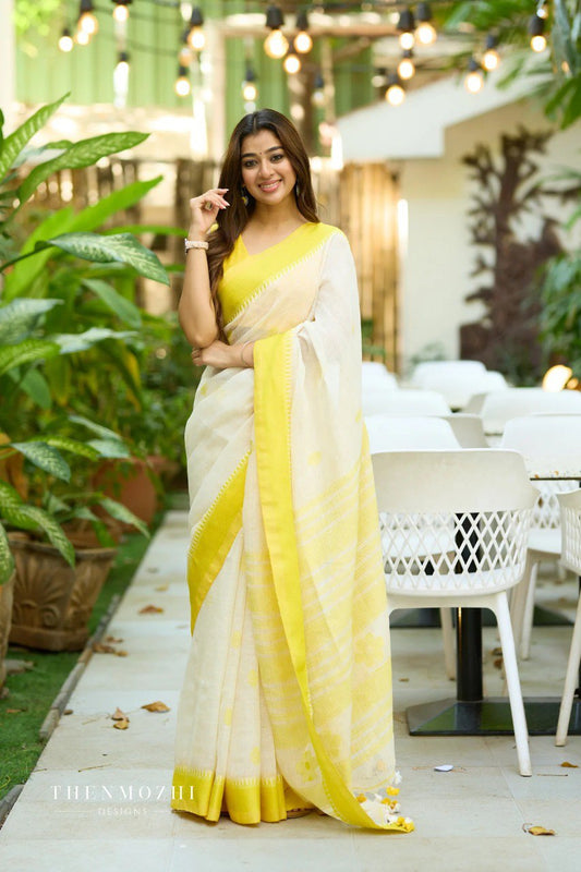 BEAUTIFUL RICH PALLU & JACQUARD WORK ON ALL OVER THE SAREE