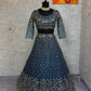 Sehen Sie umwerfend aus in diesem wunderschönen cremefarbenen Lehenga-Set