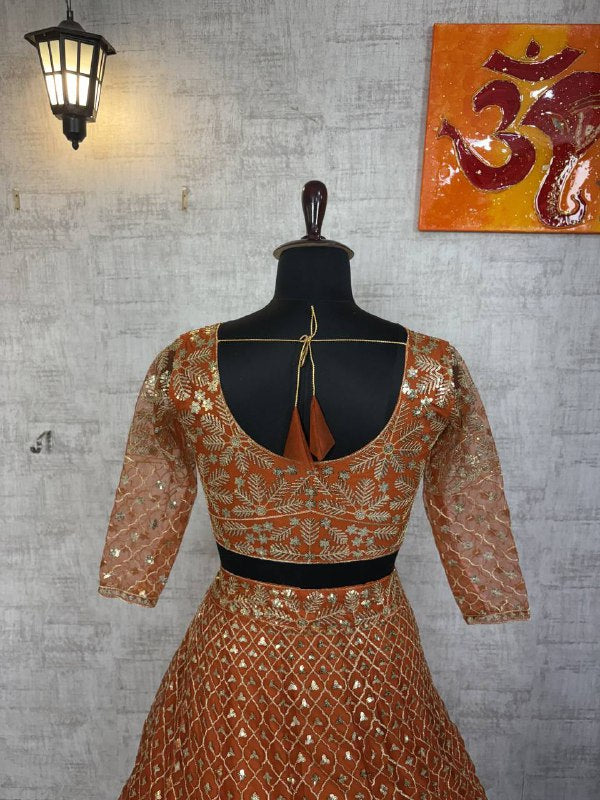 Launching 4 meter flared Butterfly Net Lehenga