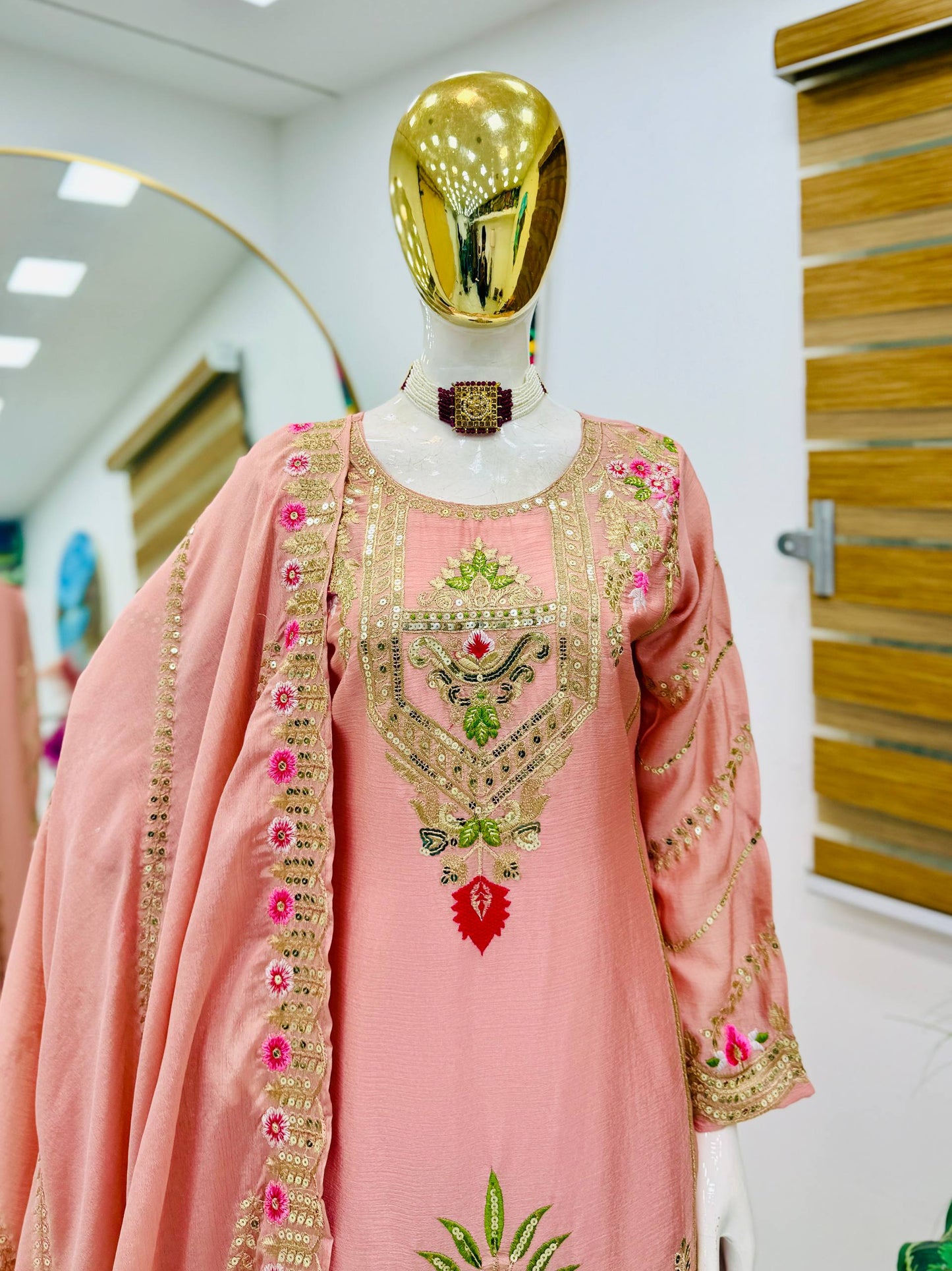 New Designer Party Sharara Suit & Dupatta Set