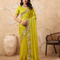 Party Wear Soft Fendy Chiffon Saree