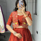 elegant Indo-western ensemble features a Embroidered Koti