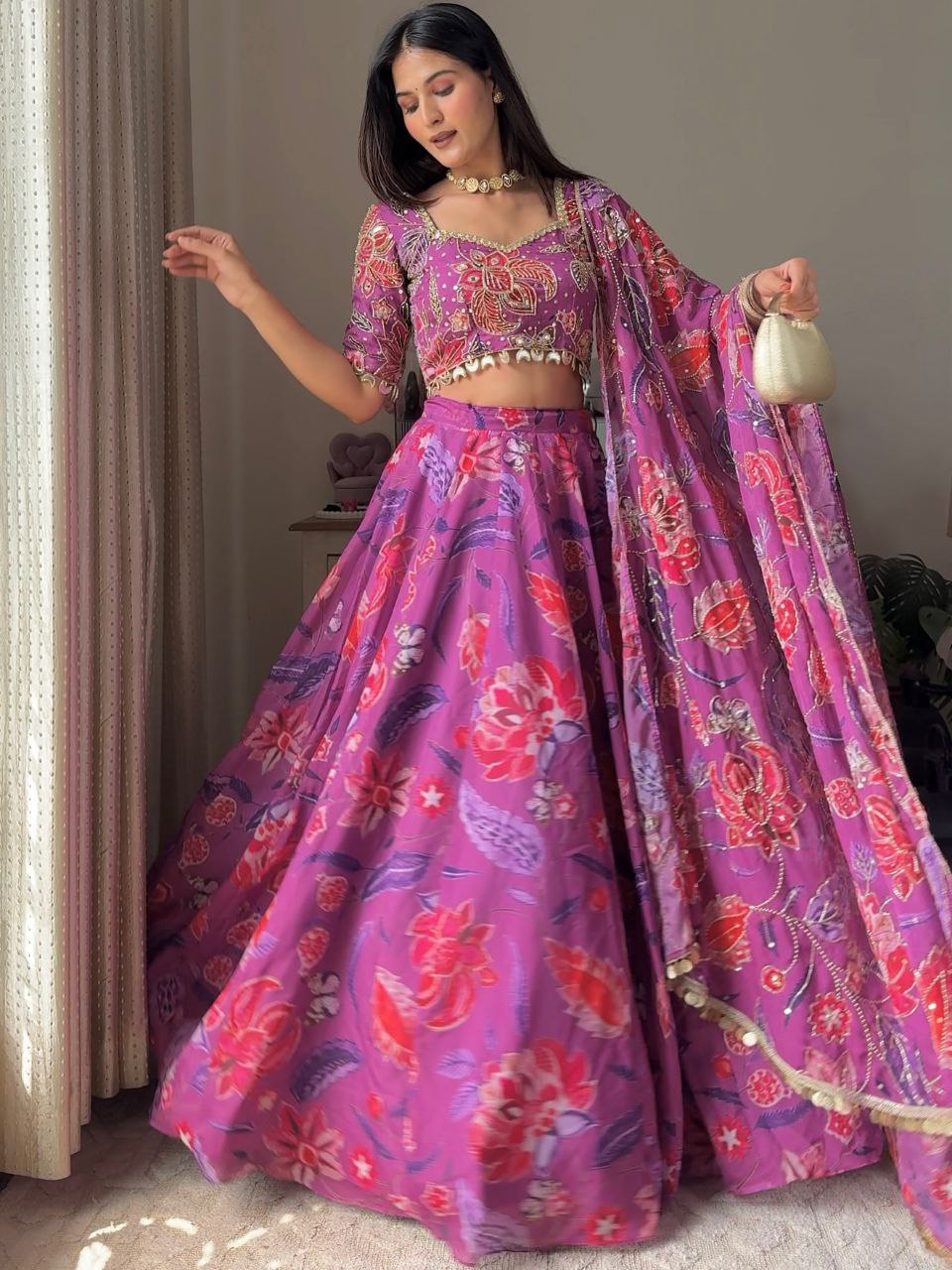 Presenting You Most Beautiful Latest Floral Lehenga Collection