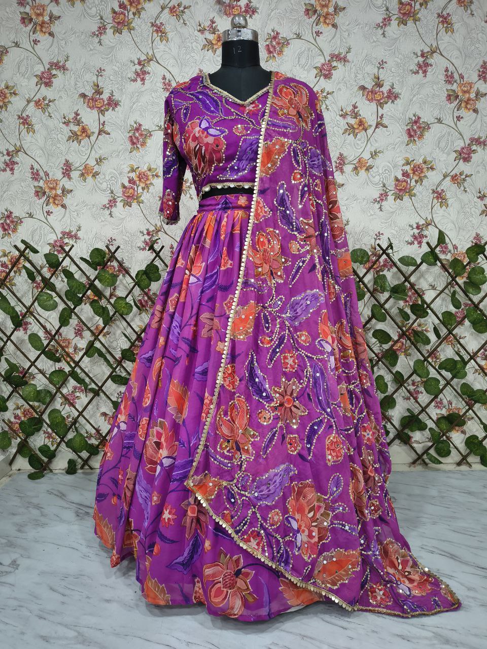 Presenting You Most Beautiful Latest Floral Lehenga Collection