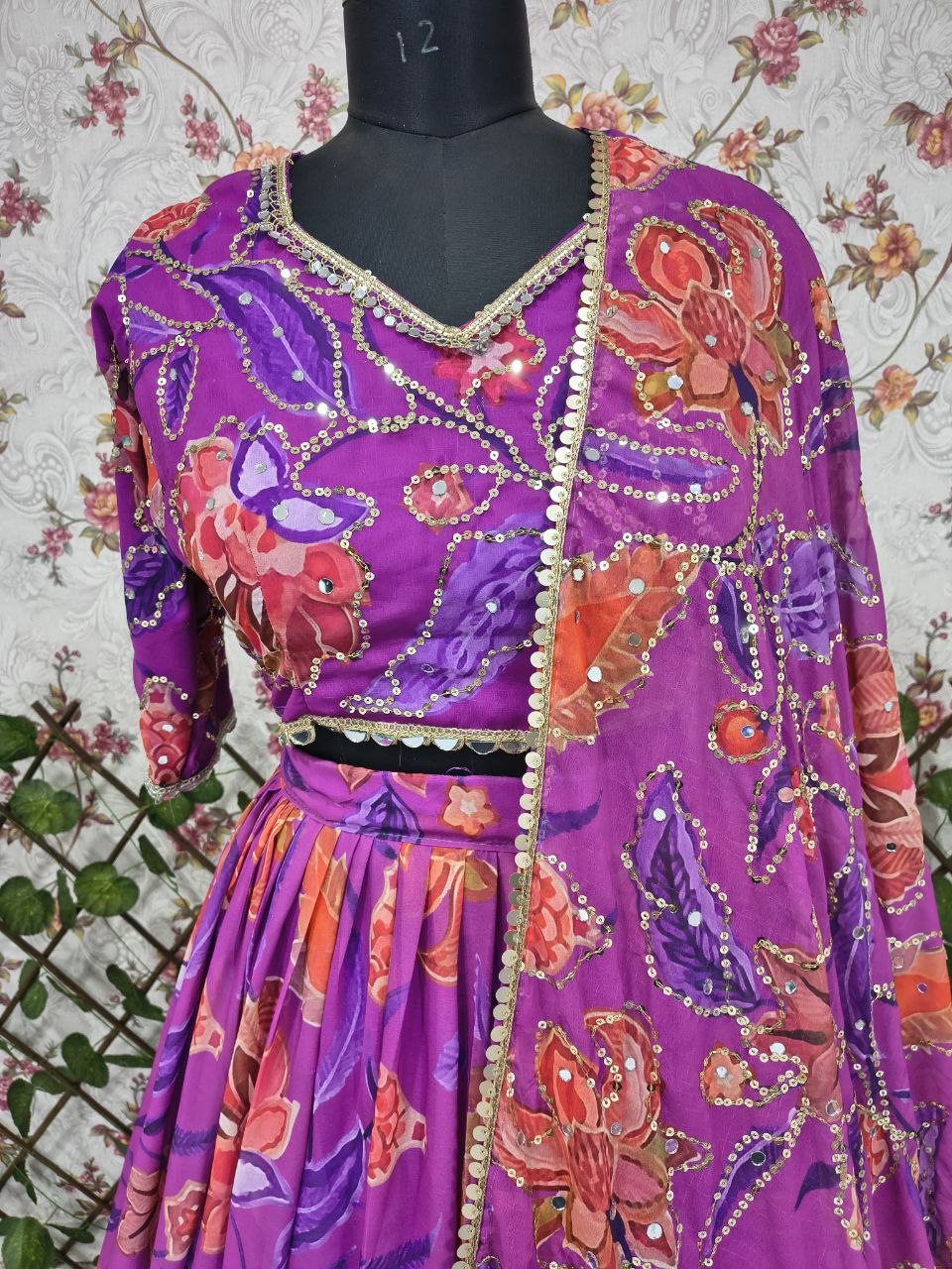 Presenting You Most Beautiful Latest Floral Lehenga Collection