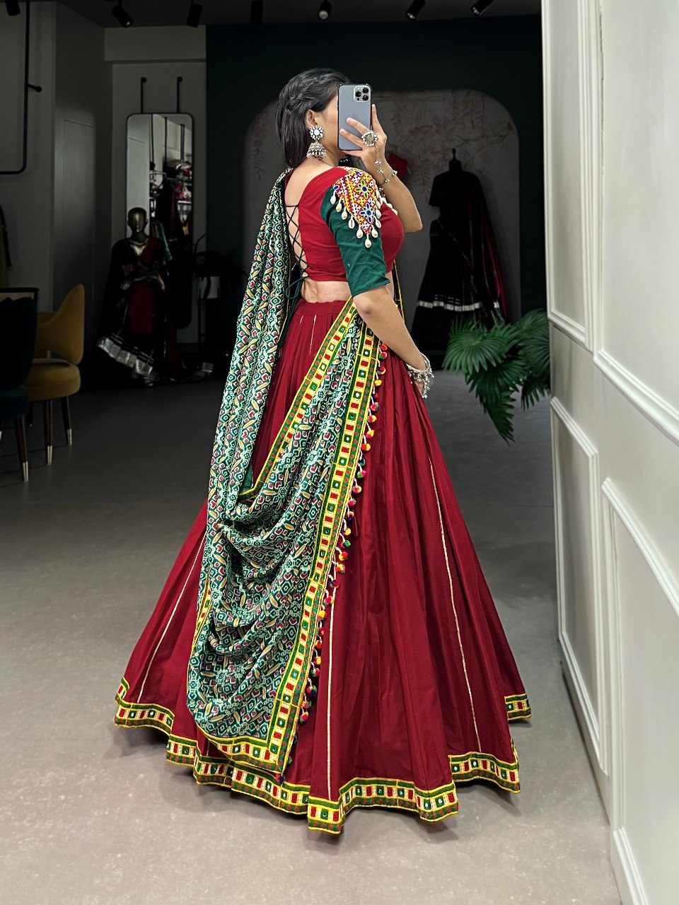 Unveil Navratri Elegance with Pure Cotton Lehenga and Blouse