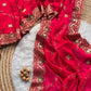 Soft silk blend with a rich lustrous finish saree