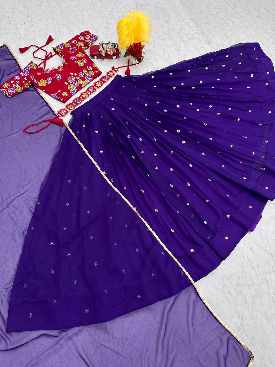 Fox Georgette Launching Festival Lehenga Choli